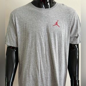 Gray Nike Jordan Jump Man Logo shirt